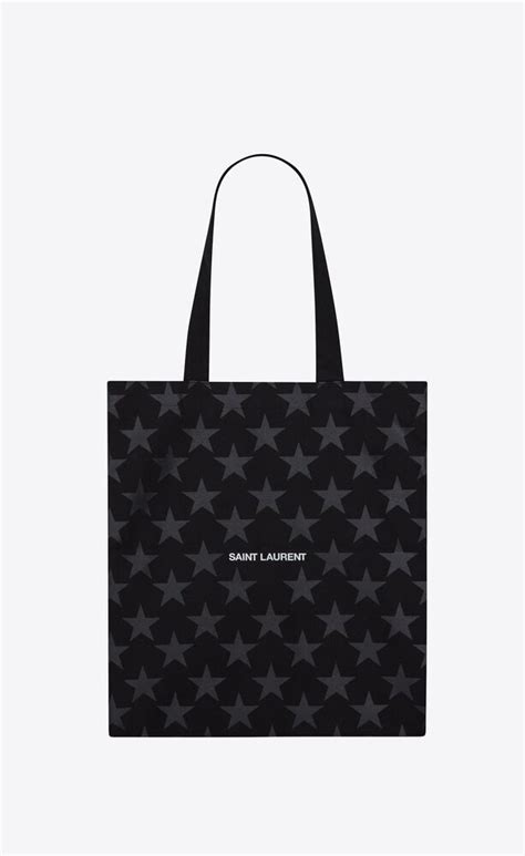 tote bag ysl tela stelle|saint laurent tote bag.